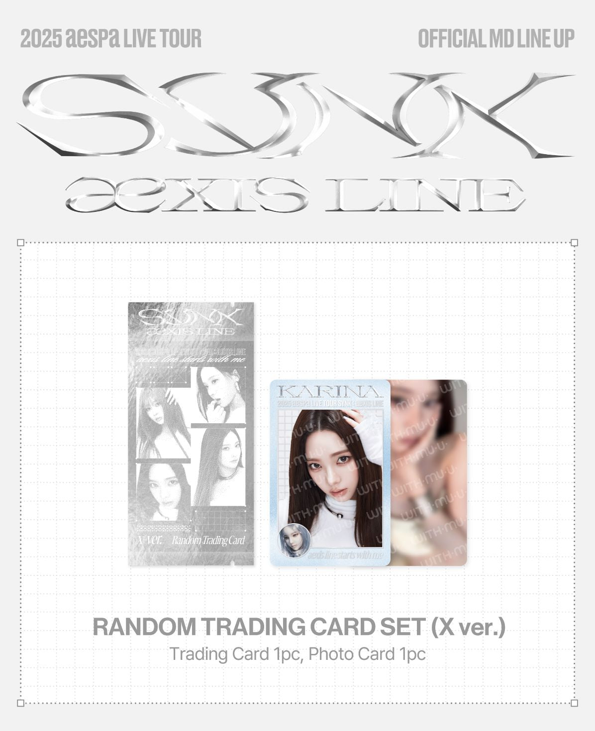 AESPA - RANDOM TRADING CARD SET (2025 LIVE TOUR 'SYNK : AEXIS LINE' OFFICIAL MD) Nolae