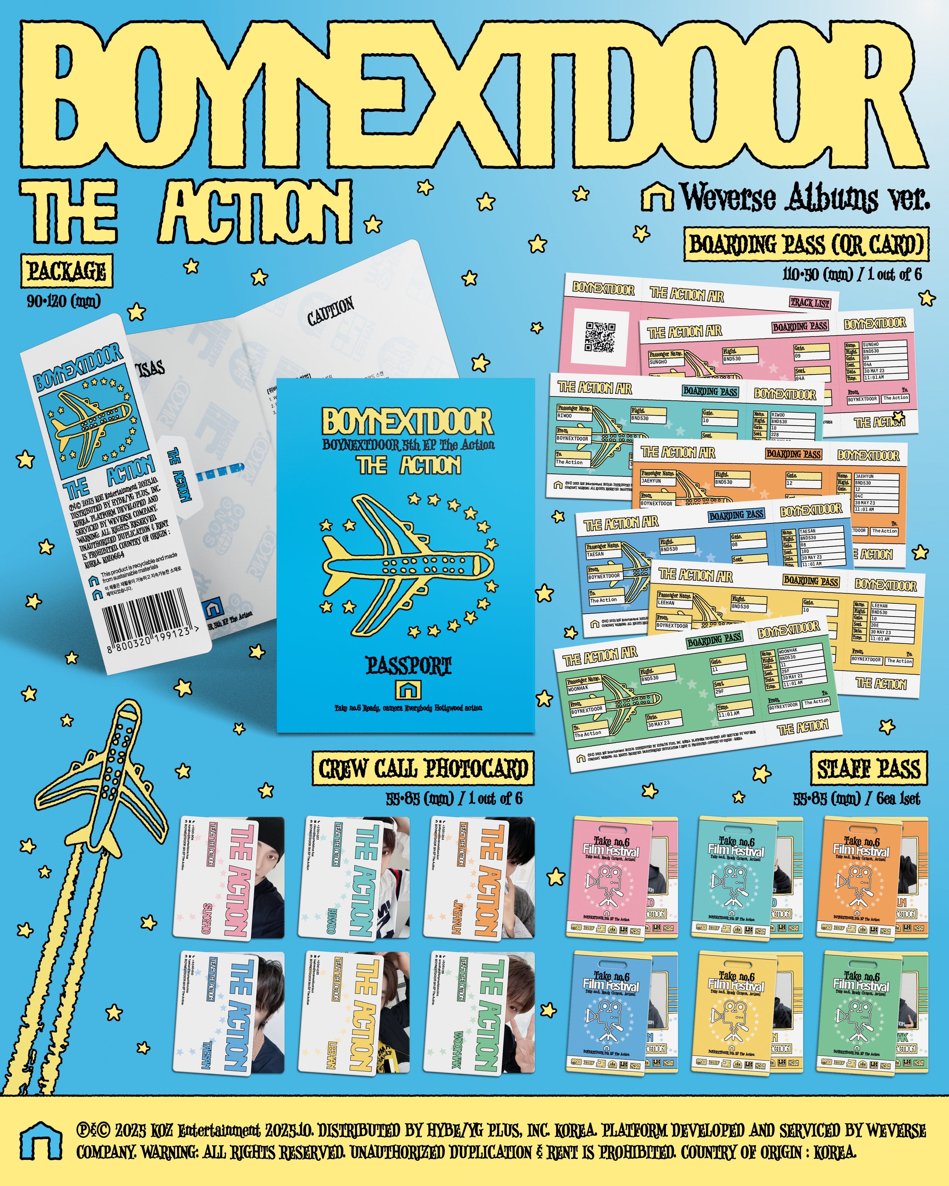 BOYNEXTDOOR - THE ACTION (WEVERSE ALBUMS VER.) + WEVERSE GIFT Nolae