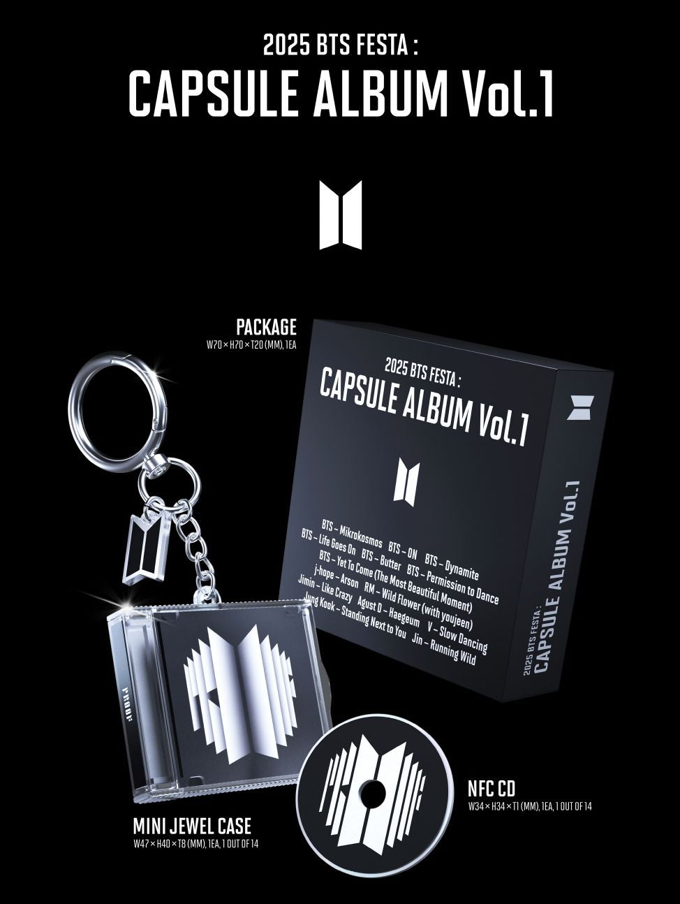 BTS - 2025 BTS FESTA : CAPSULE ALBUM VOL.1 + Makestar Gift Nolae