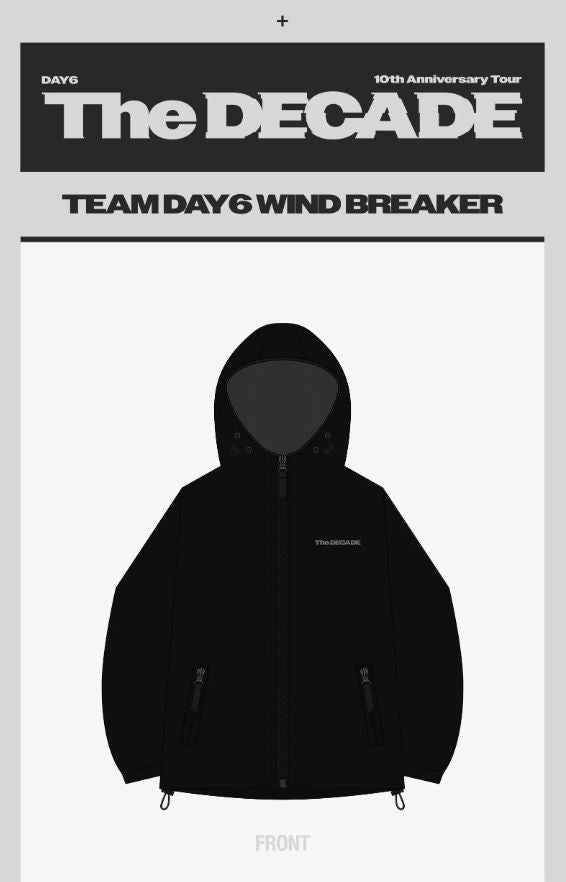 DAY6 - T-SHIRT & WIND BREAKER (THE DECADE '10TH ANNIVERSARY TOUR' MD) Nolae