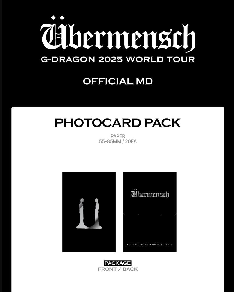 G-DRAGON - 2025 WORLD TOUR 'ÜBERMENSCH' OFFICIAL MD Nolae