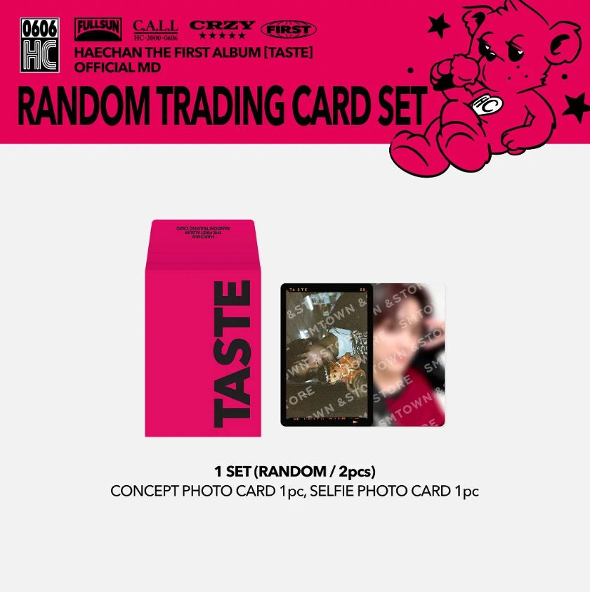 HAECHAN (NCT) - RANDOM TRADING CARD SET (THE 1ST ALBUM 'TASTE' OFFICIAL MD) Nolae
