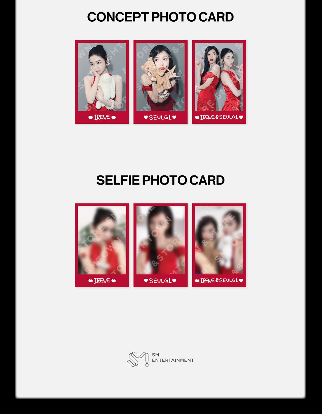 IRENE & SEULGI (RED VELVET) - FORTUNE SCRATCH CARD SET (CONCERT TOUR 'BALANCE' MD) Nolae
