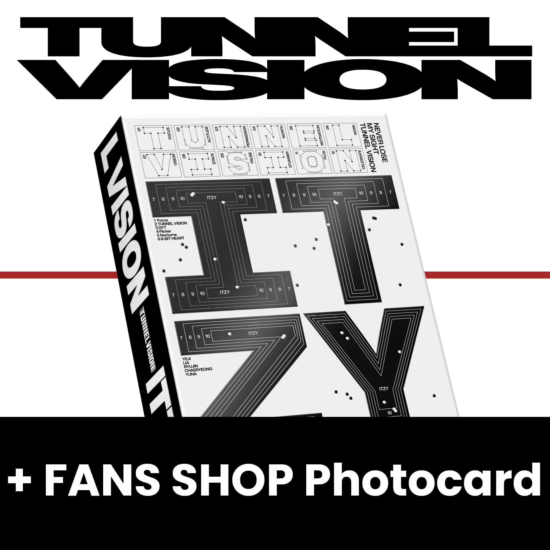 ITZY - TUNNEL VISION (BOX VER.) + FANS SHOP Photocard Nolae