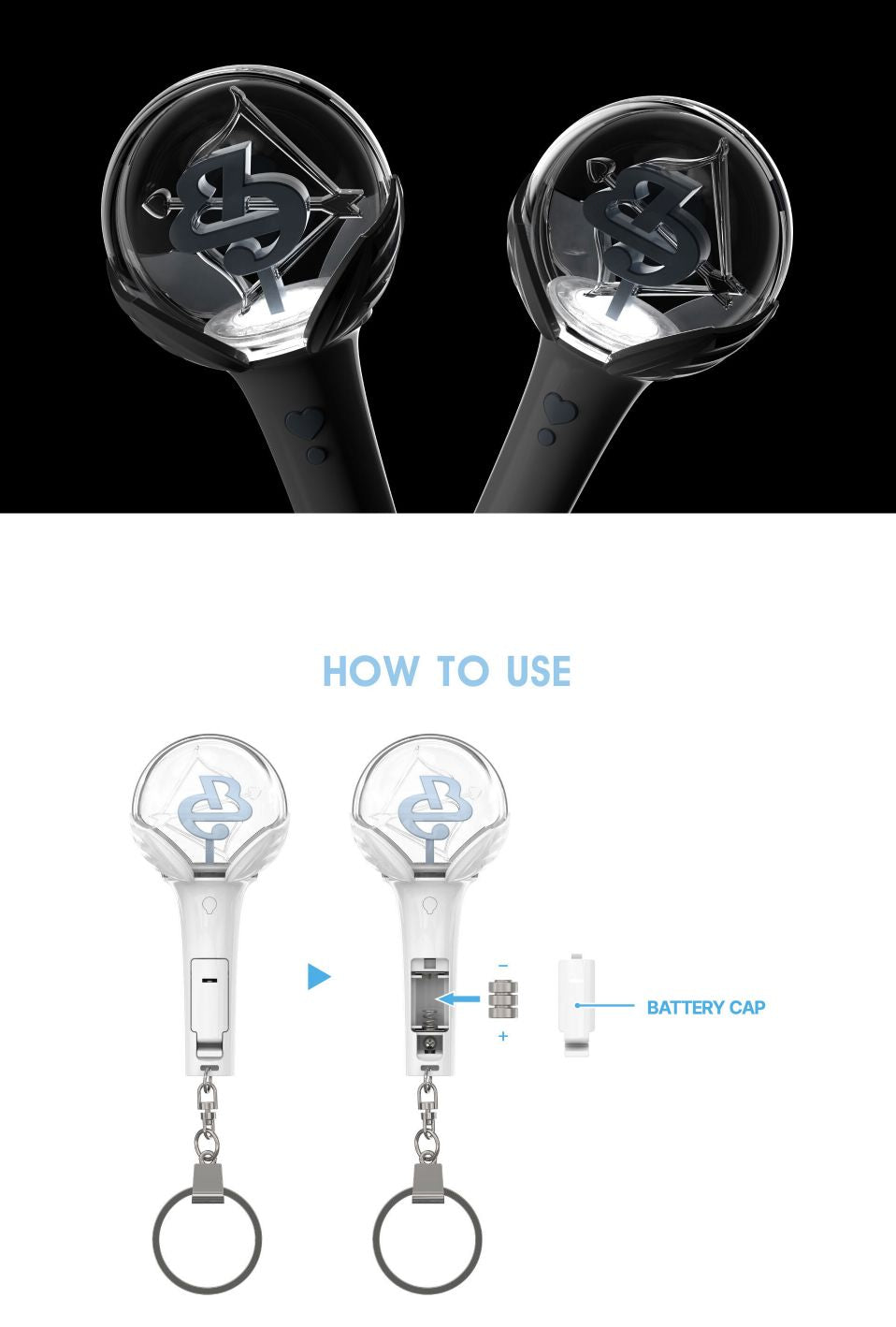 PARK BO GUM - OFFICIAL LIGHT KEYRING (FOREVONG MINI KEYRING) Nolae