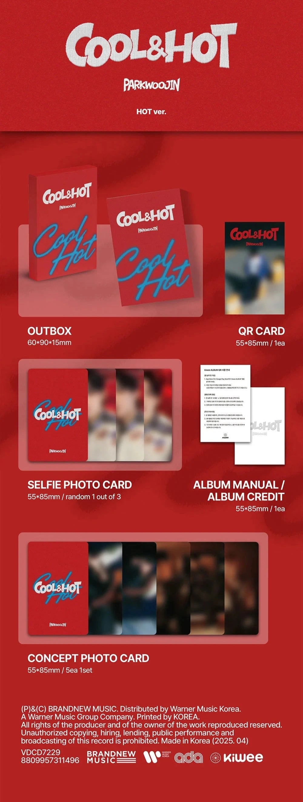 PARK WOO JIN (AB6IX) - COOL & HOT (POCA ALBUM) Nolae