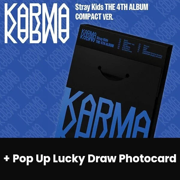 STRAY KIDS - KARMA (COMPACT VER.) + Pop Up Lucky Draw Soundwave Photocard Nolae