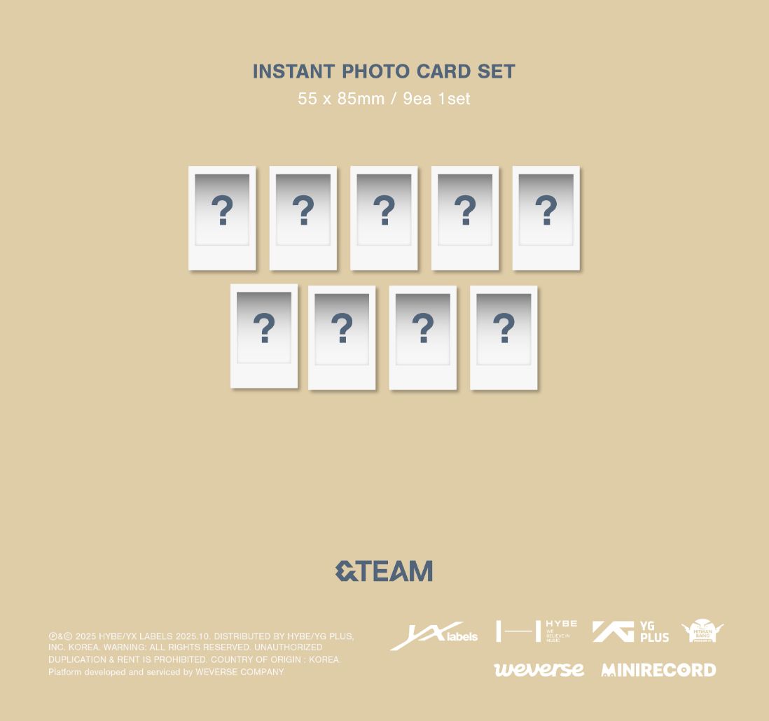 &TEAM - BACK TO LIFE (1ST KOREAN MINI ALBUM) (PHOTOCARD BOX) (WEVERSE ALBUMS VER.) Nolae
