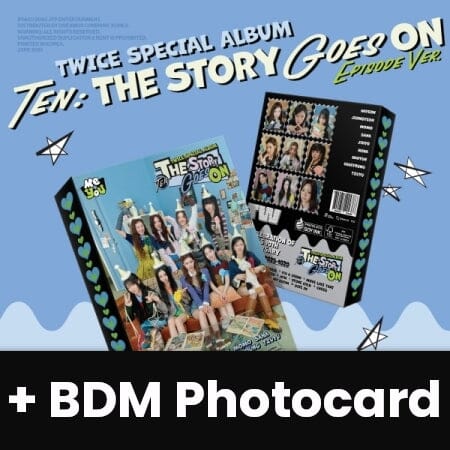 TWICE - TEN : THE STORY GOES ON (EPISODE VER.) + BDM PHOTOCARD Nolae