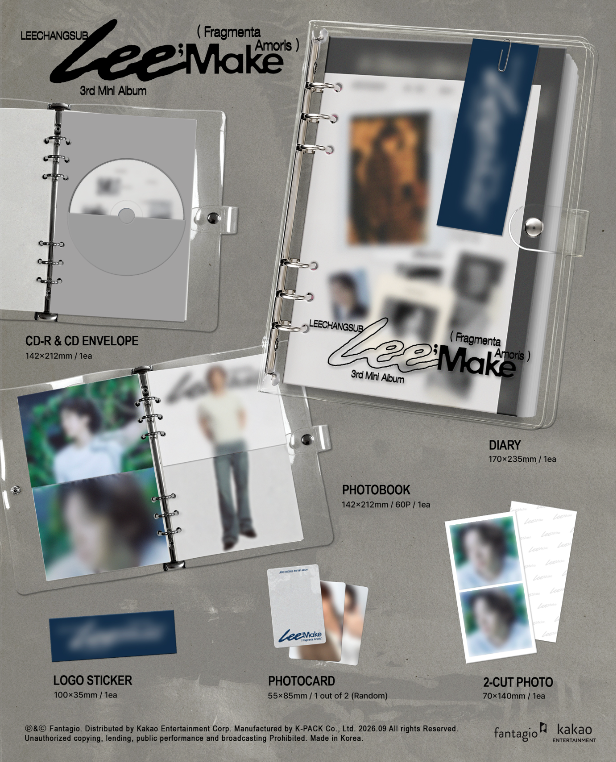 LEE CHANGSUB (BTOB) - LEE;MAKE (FRAGMENTA AMORIS)