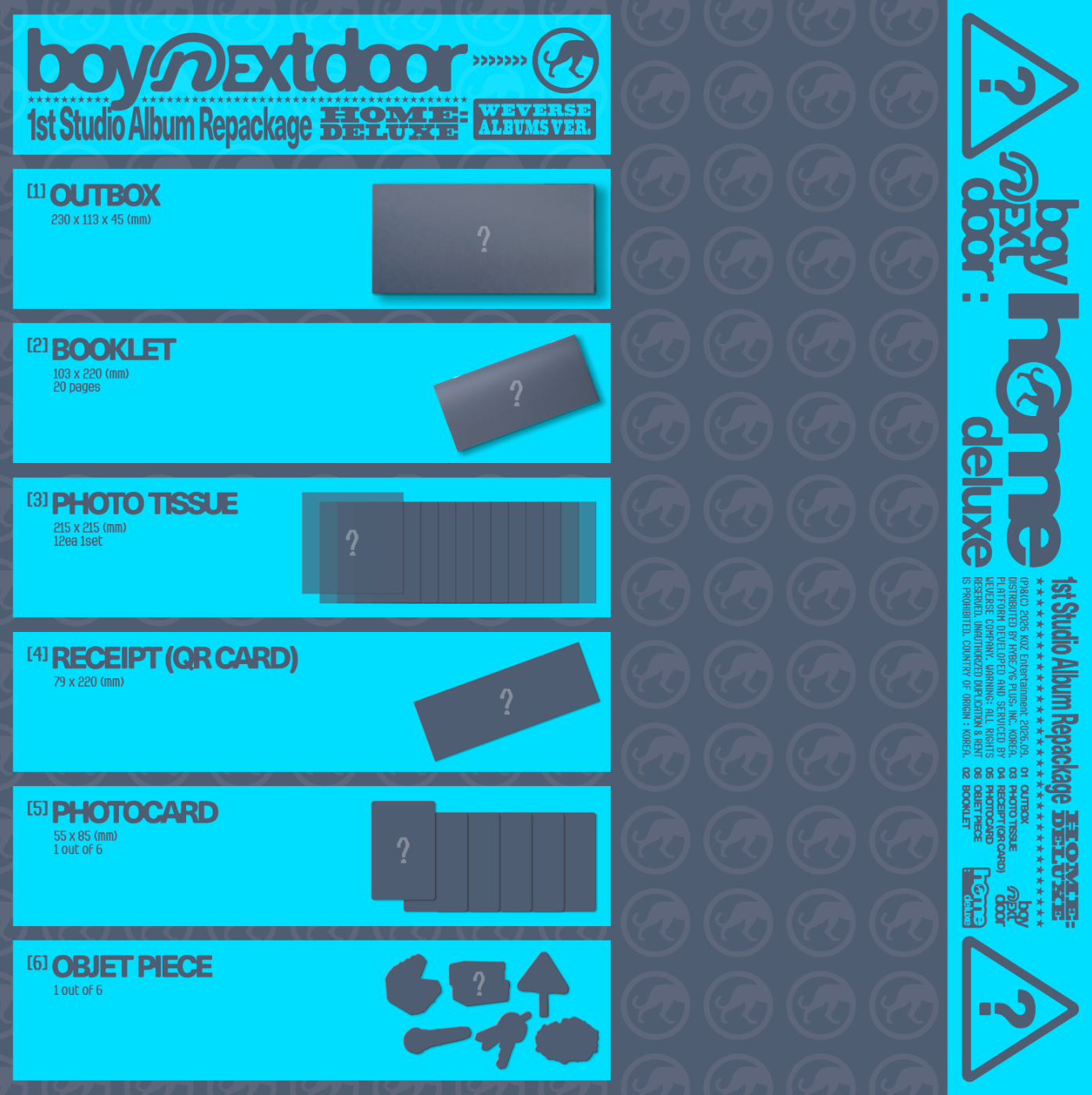 BOYNEXTDOOR - HOME : DELUXE (WEVERSE ALBUMS VER.) + Apple Music Gift