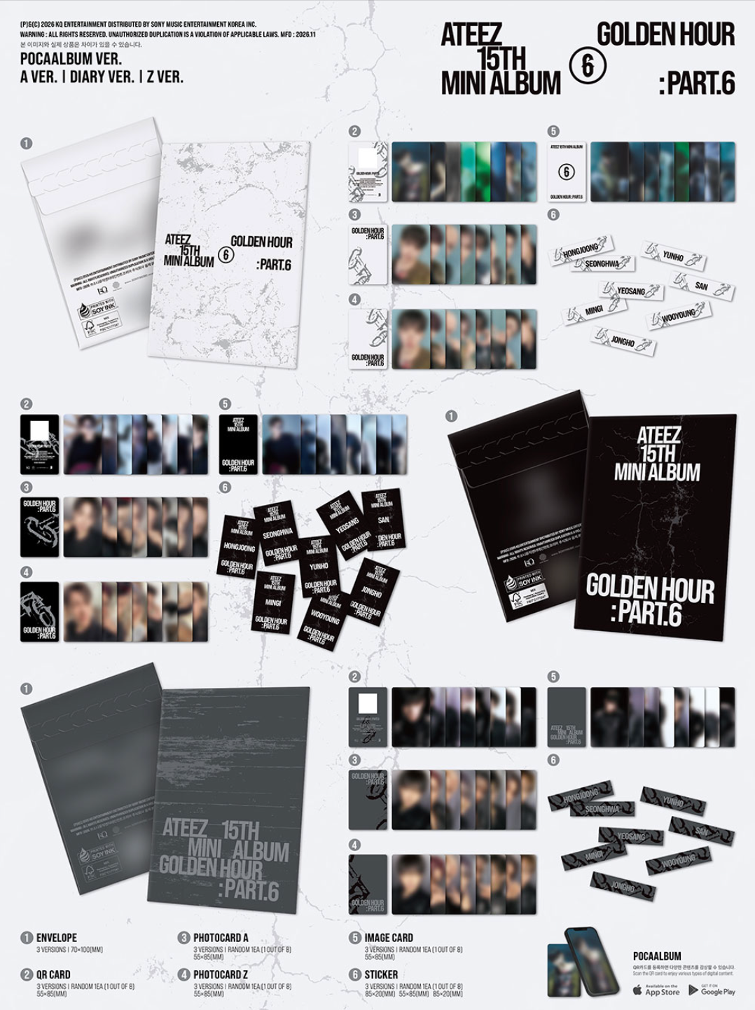 ATEEZ - GOLDEN HOUR : PART.6 (POCA ALBUM)