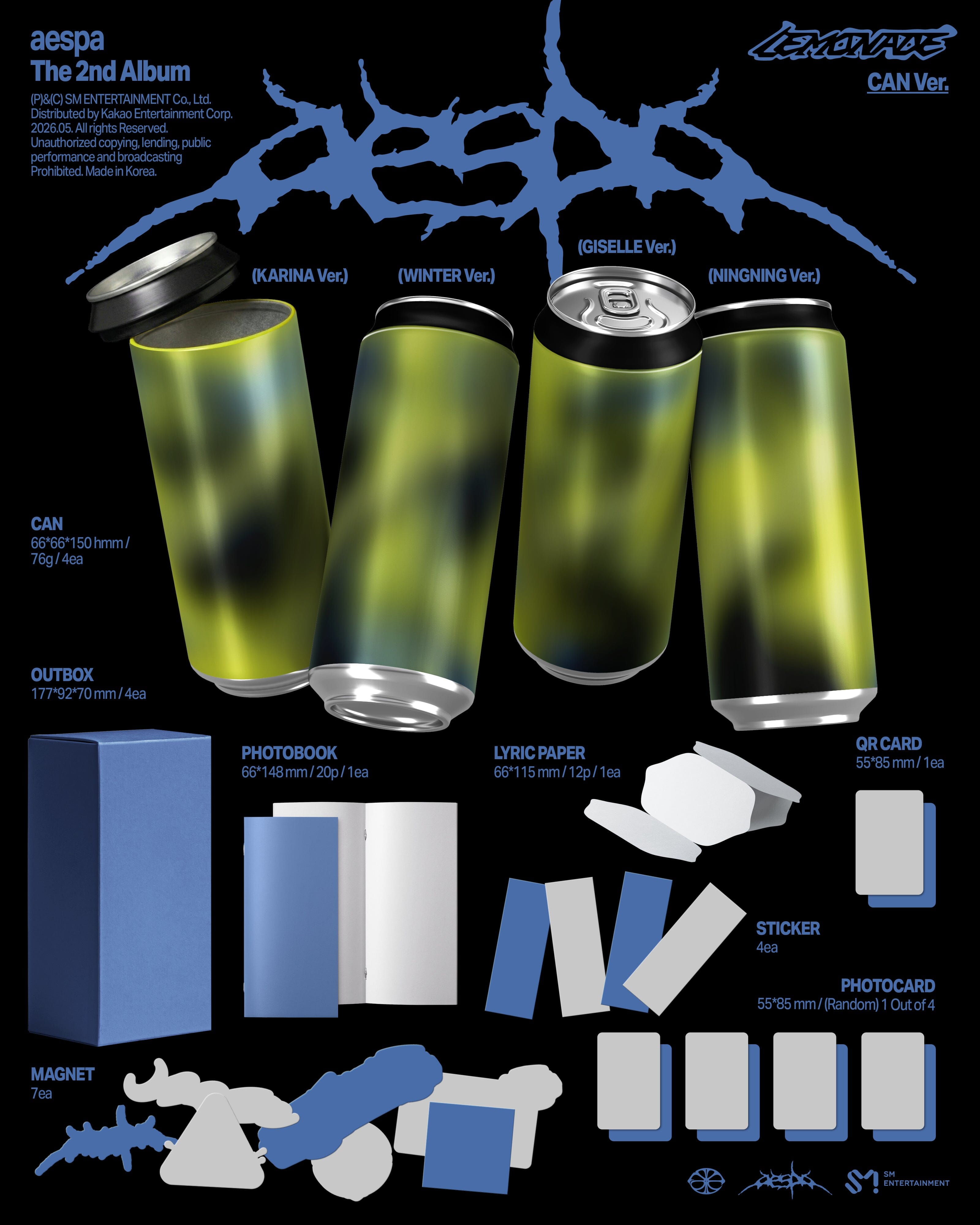 AESPA - LEMONADE (MEMBER VER.) Nolae