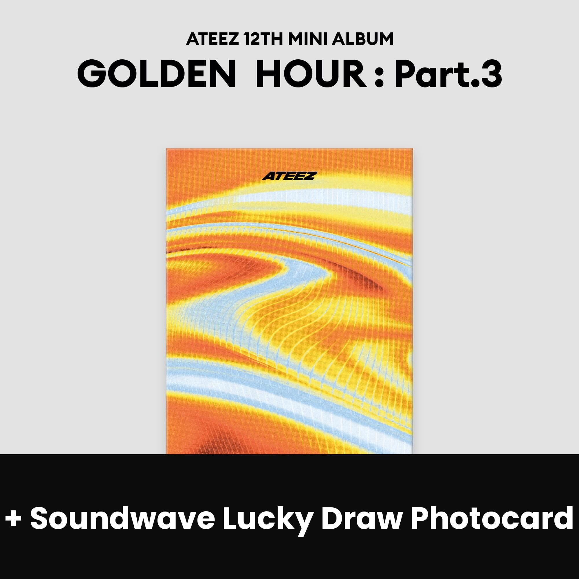ATEEZ - GOLDEN HOUR : PART.3 (POCA ALBUM VER.) + Soundwave Lucky Draw Photocard Nolae