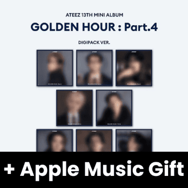 ATEEZ - GOLDEN HOUR : PART.4 (DIGIPACK VER.) + Apple Music Gift
