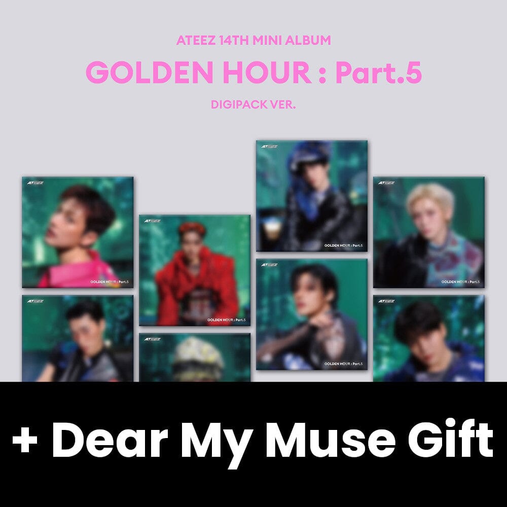 ATEEZ - GOLDEN HOUR : PART.5 (DIGIPACK VER.) + Dear My Muse Gift Nolae