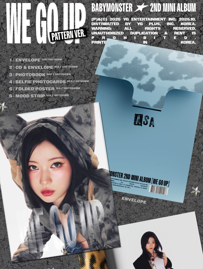 BABYMONSTER we go up PATTERN 未開封 コンプ ×3 Babymonster - WE GO UP (PATTERN Ver.) - Music & Performance - CD