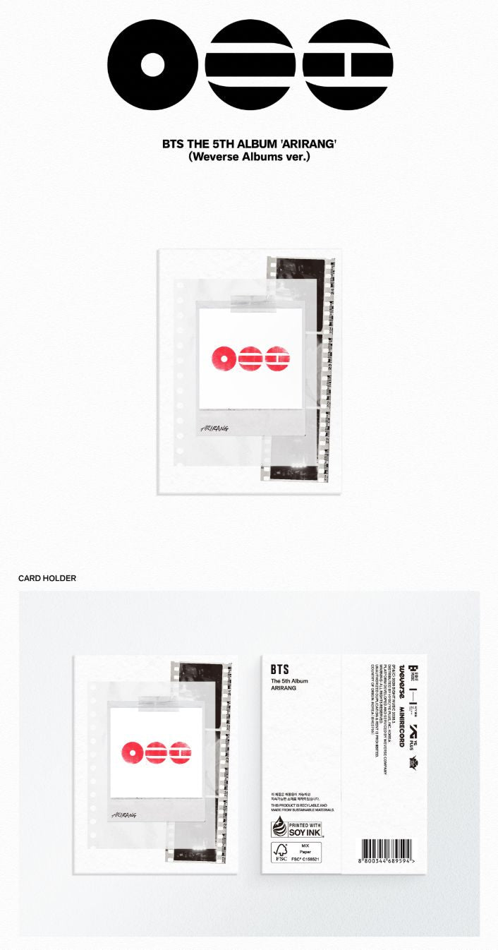 BTS - ARIRANG (WEVERSE ALBUMS VER.) + Makestar Gift Nolae