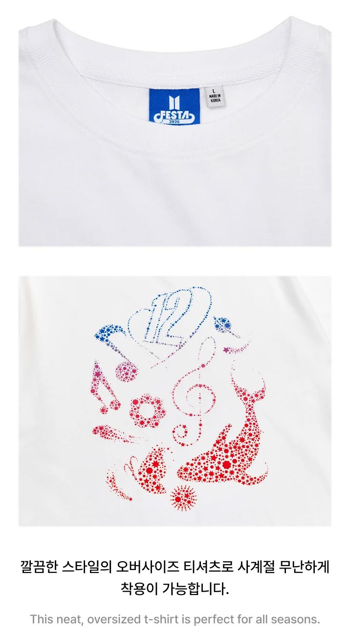 BTS - S/S T-SHIRT (2025 FESTA OFFICIAL MD) Nolae