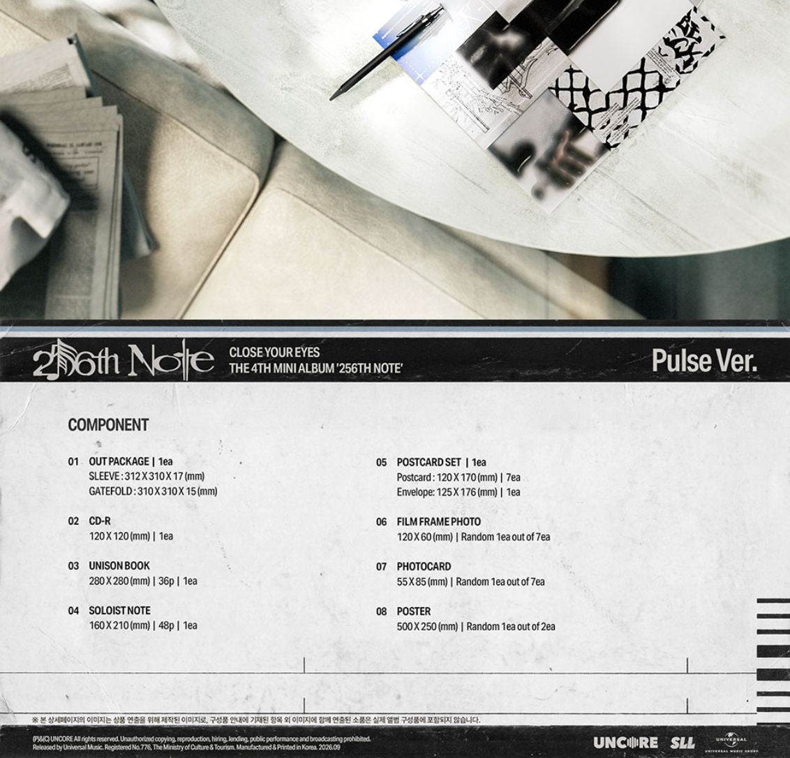 CLOSE YOUR EYES - 256TH NOTE Nolae