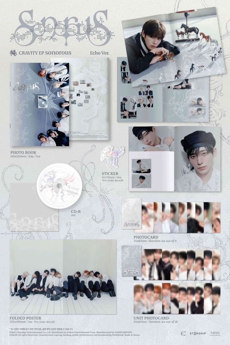CRAVITY - SONOROUS SET + Starship Square Gift Nolae