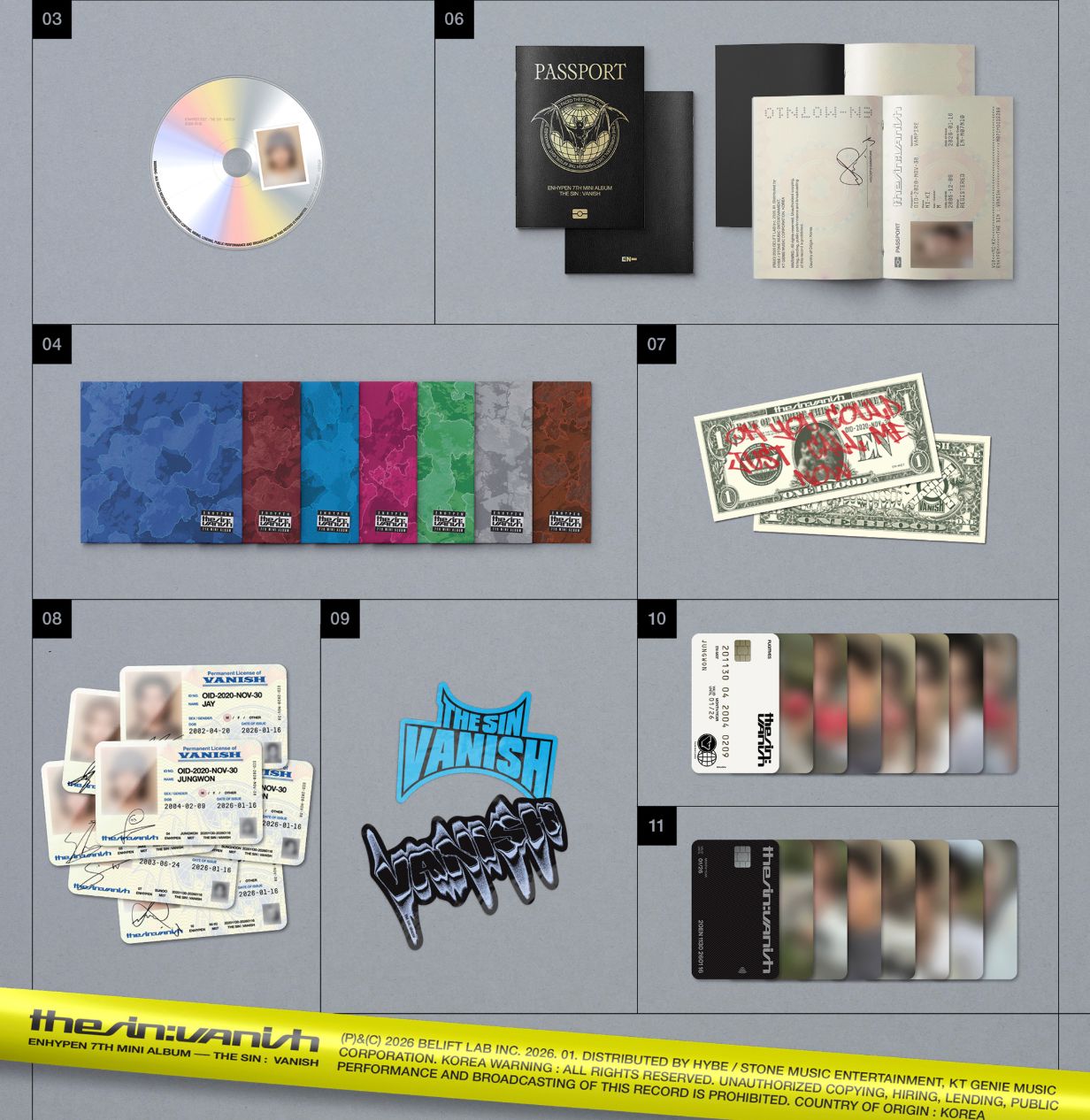 ENHYPEN - THE SIN: VANISH (FUGITIVES VER.) + Makestar Gift