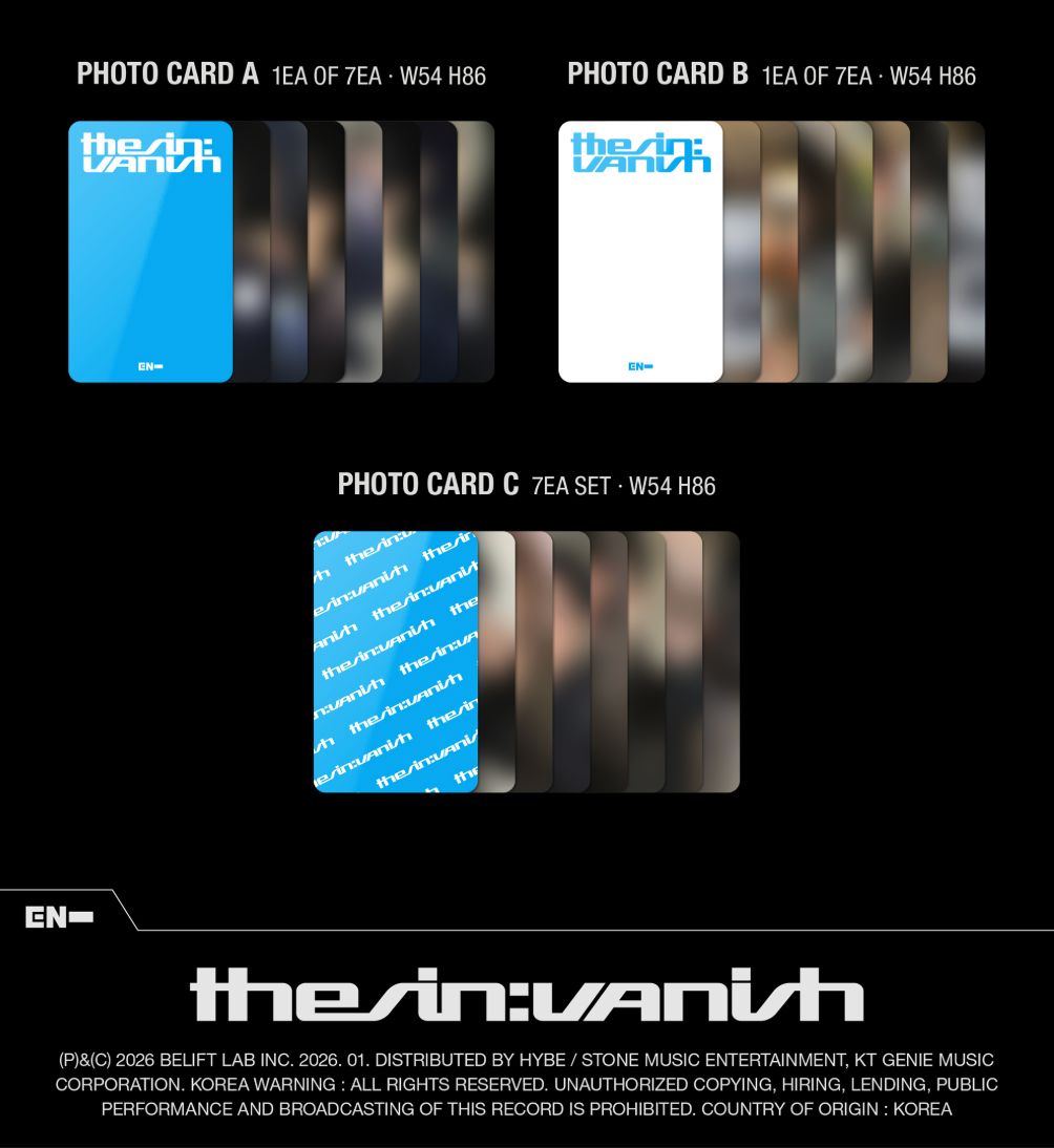 ENHYPEN - THE SIN: VANISH (WEVERSE ALBUMS VER.) + Weverse Gift Nolae