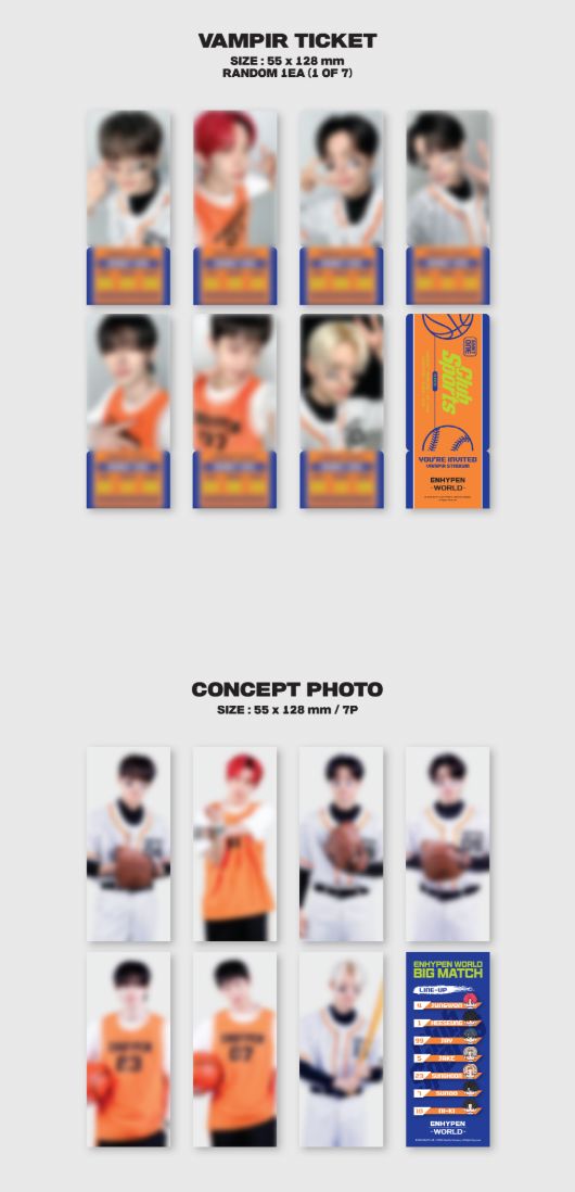 ENHYPEN - WORLD COUPON CARD COLLECTION (CLUB SPORTS VER.) Nolae