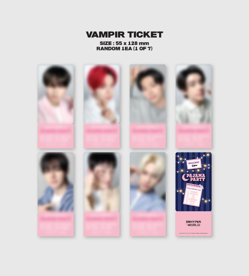 ENHYPEN - WORLD COUPON CARD COLLECTION (PAJAMA PARTY VER.)