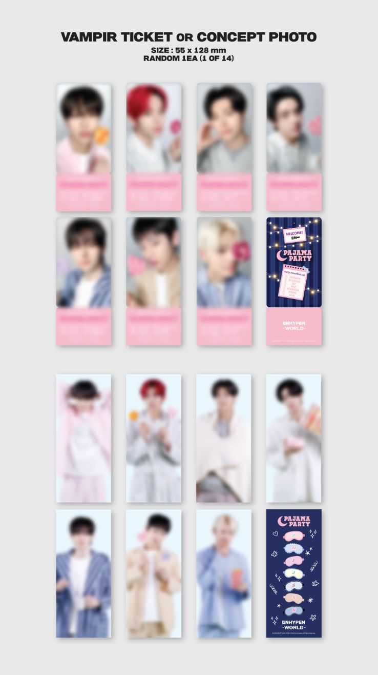 ENHYPEN - WORLD COUPON CARD COLLECTION (PAJAMA PARTY VER.) Nolae