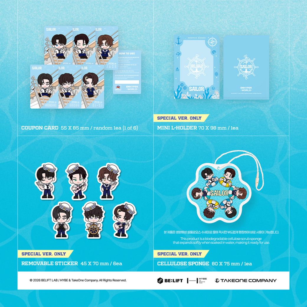 ENHYPEN - WORLD COUPON CARD COLLECTION (SAILOR VER.) Nolae