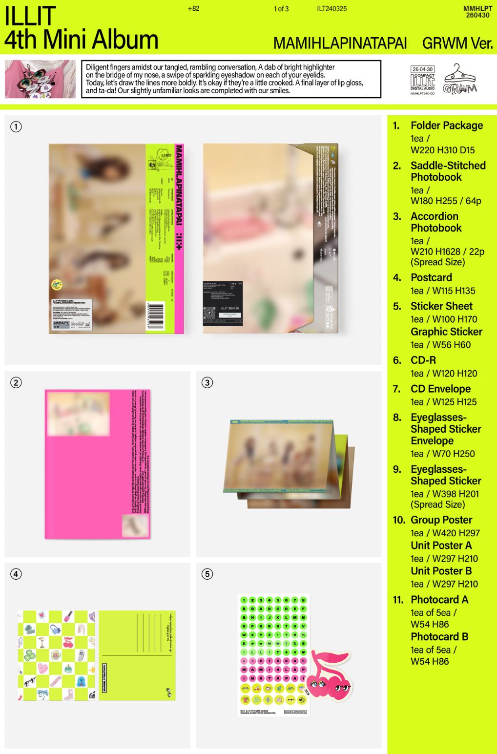 ILLIT - MAMIHLAPINATAPAI SET + Weverse Gift