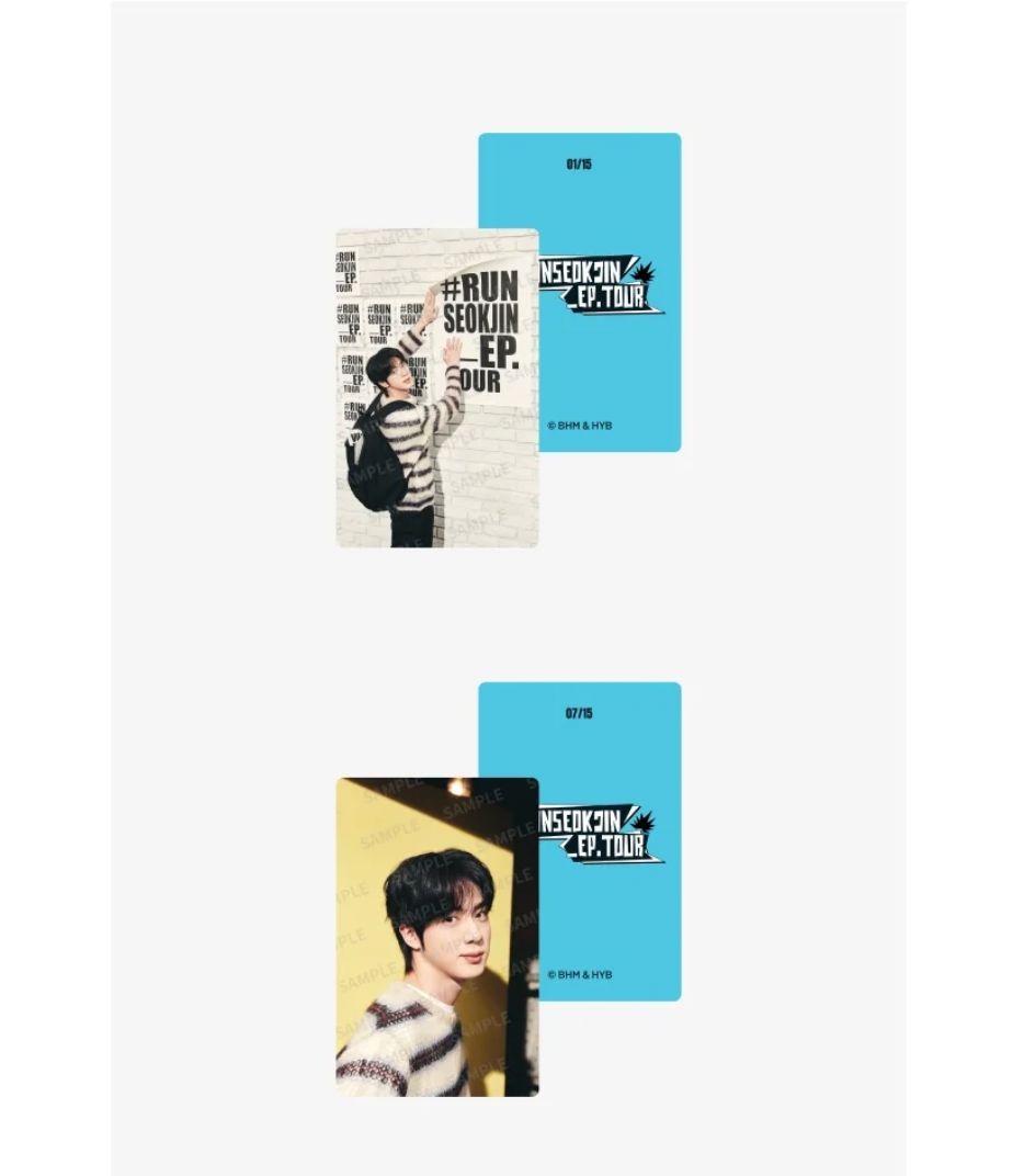 JIN (BTS) - MINI PHOTO CARD SET (RUNSEOKJIN OFFICIAL MD)