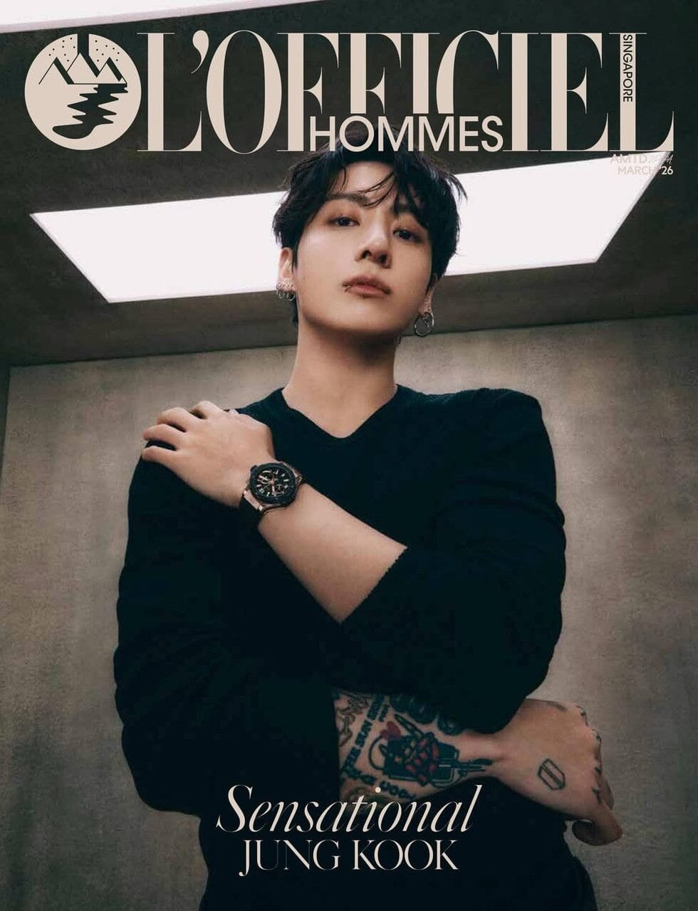 BTS in the soop 2021 ジョングク JUNGKOOK 傘　新品 JUNGKOOK (BTS) - L'OFFICIEL HOMMES SINGAPORE (MARCH 2026)