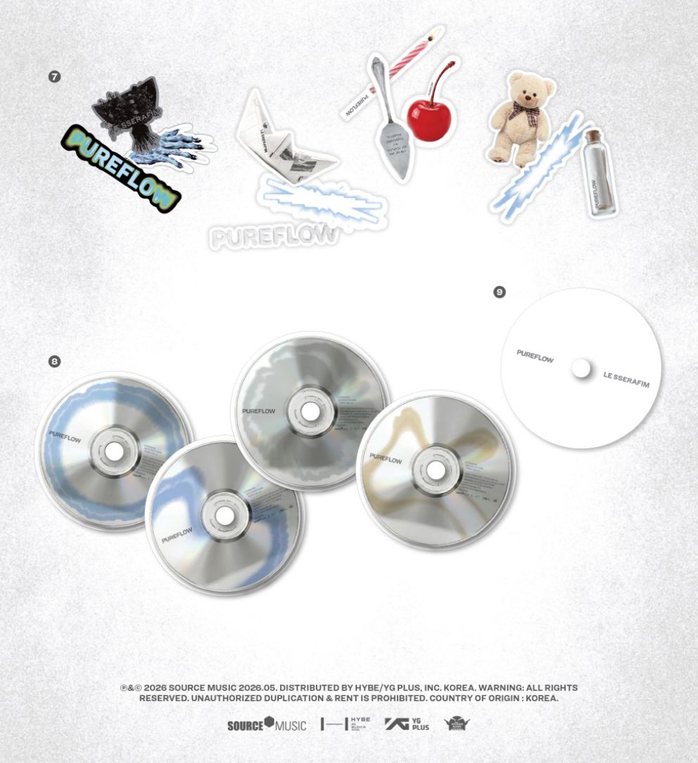 新品未開封 LE SSERAFIM PUREFLOW pt.1 CD LE SSERAFIM - 'PUREFLOW' PT.1