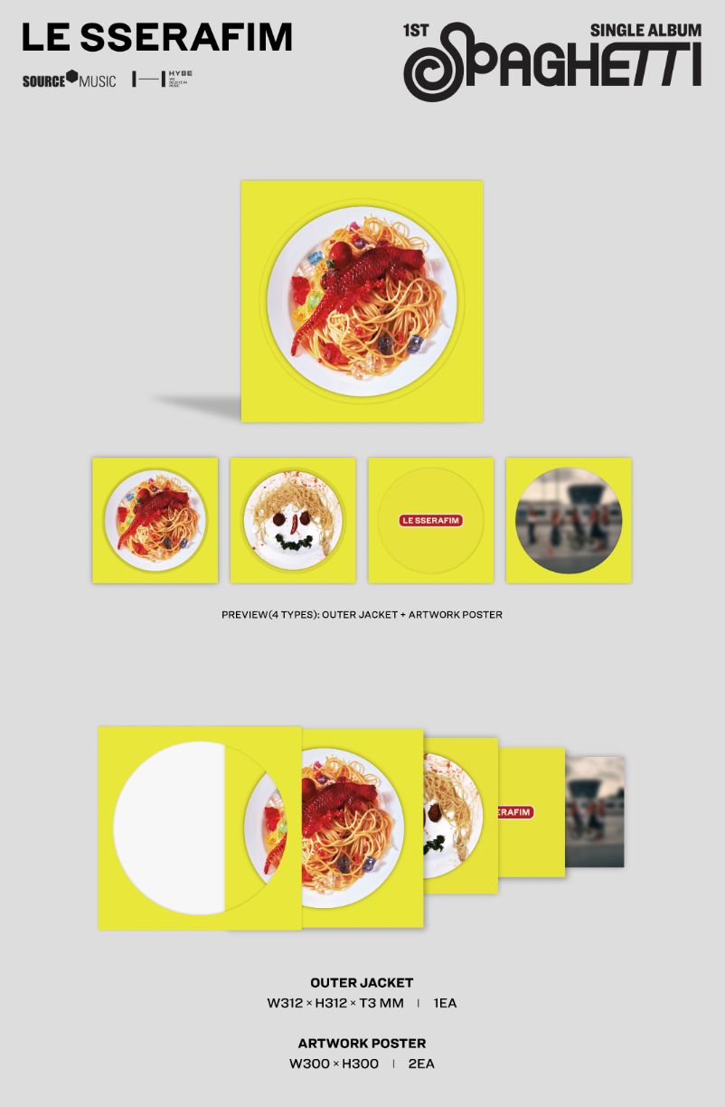 LE SSERAFIM - SPAGHETTI (VINYL) Nolae