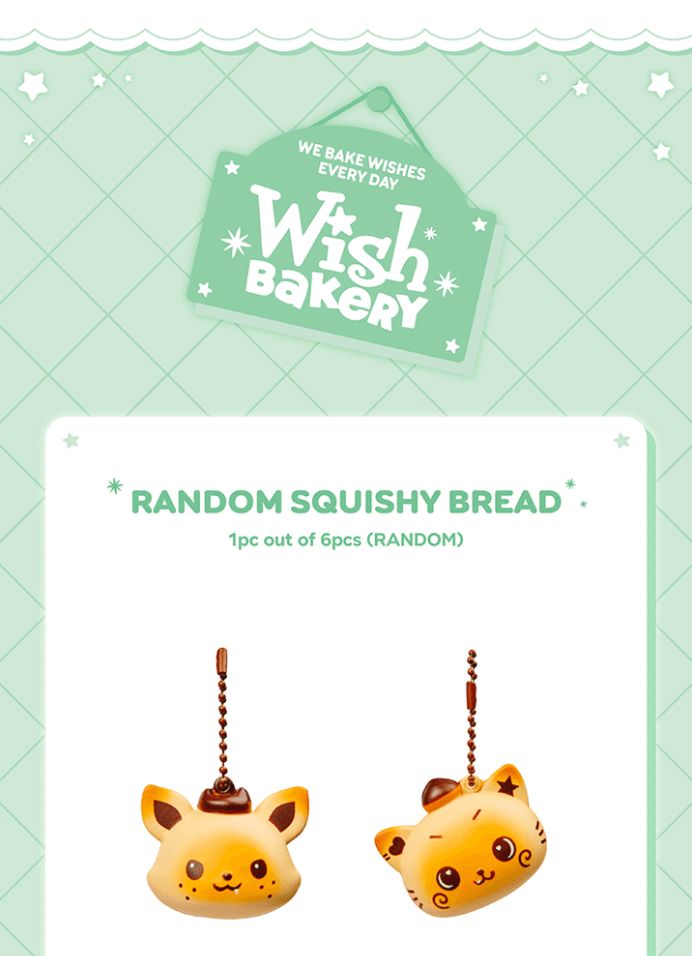 NCT WISH - RANDOM SQUISHY BREAD & MINIMINI WICHU (WISH BAKERY MD) Nolae