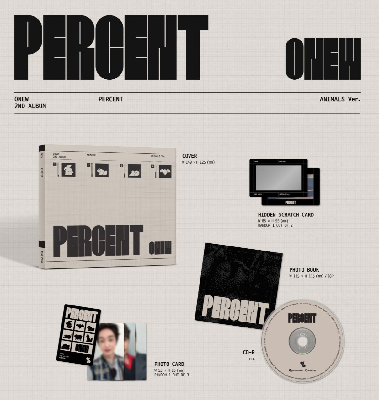 ONEW (SHINEE) - PERCENT (DIGIPACK VER.) Nolae
