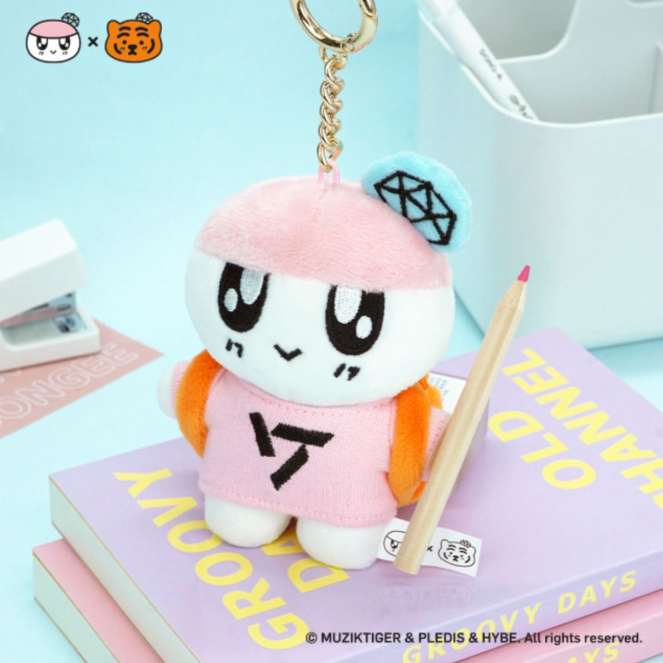 SEVENTEEN - BONGBONGEE X MUZIK TIGER PLUSH DOLL KEYRING Nolae