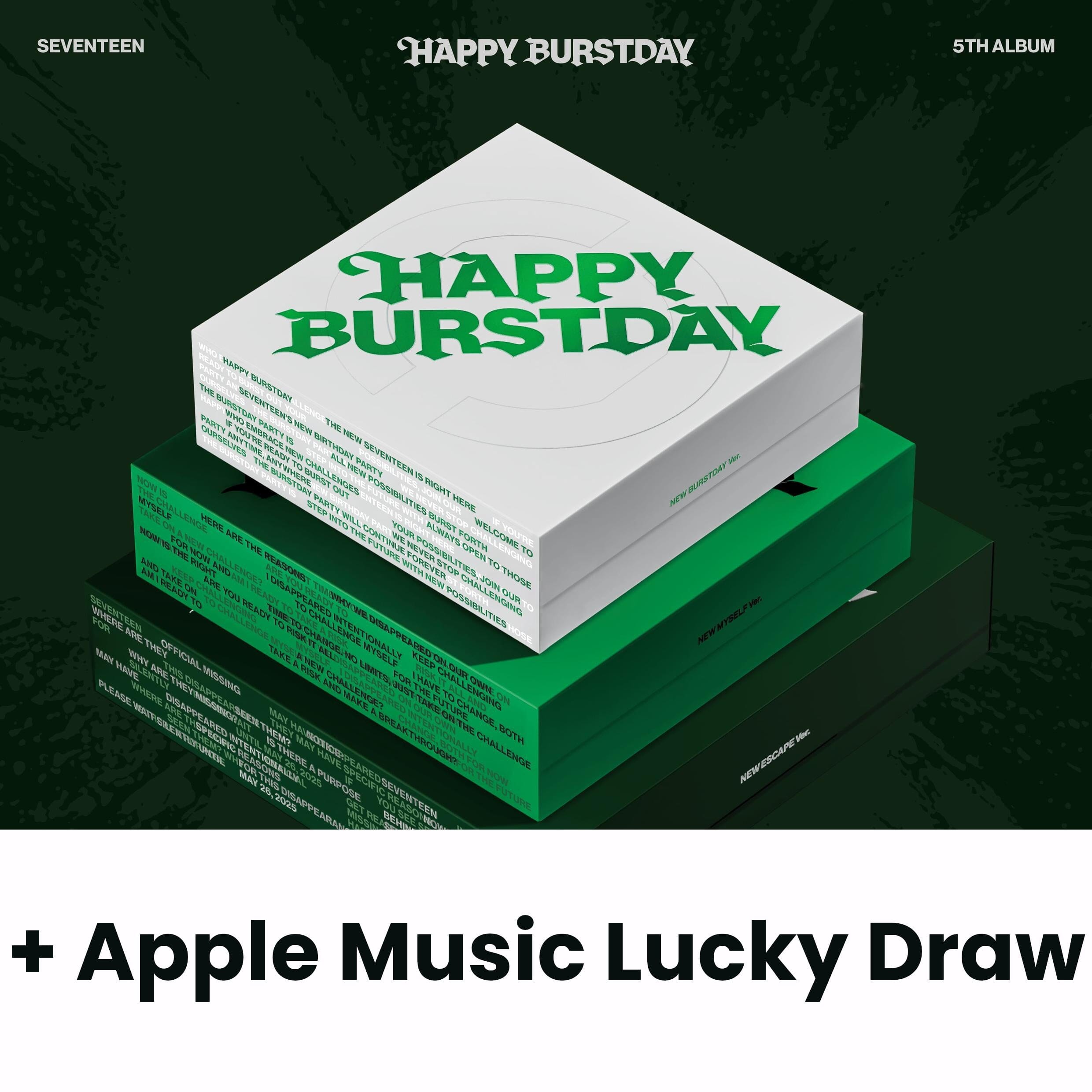SEVENTEEN - HAPPY BURSTDAY + Apple Music Lucky Draw Photocard Nolae