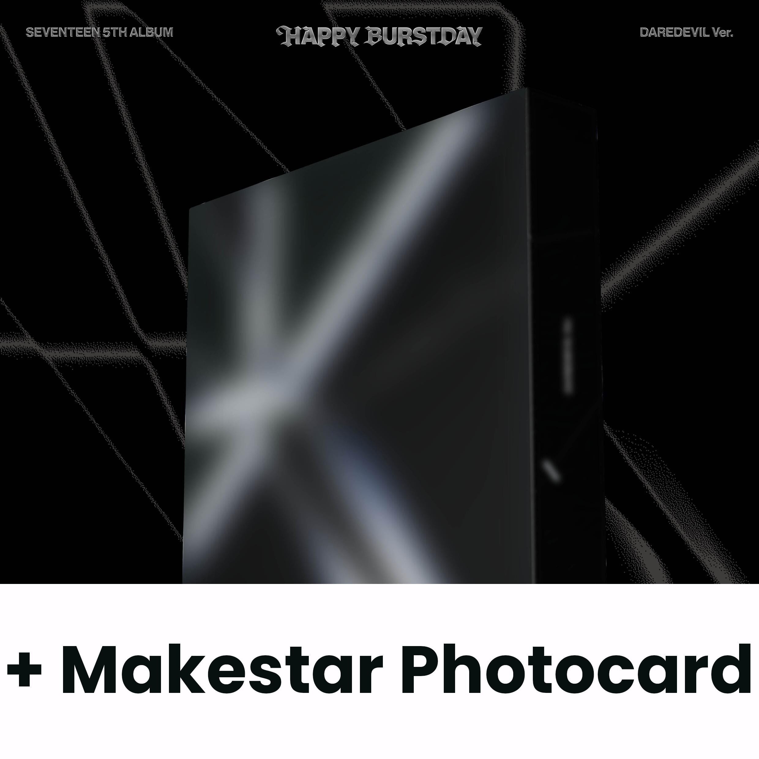 SEVENTEEN - HAPPY BURSTDAY (DAREDEVIL VER.) + Makestar Photocard Nolae