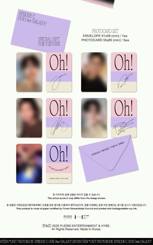 SEVENTEEN - UNIT PHOTOBOOK C & D + Weverse Gift Nolae