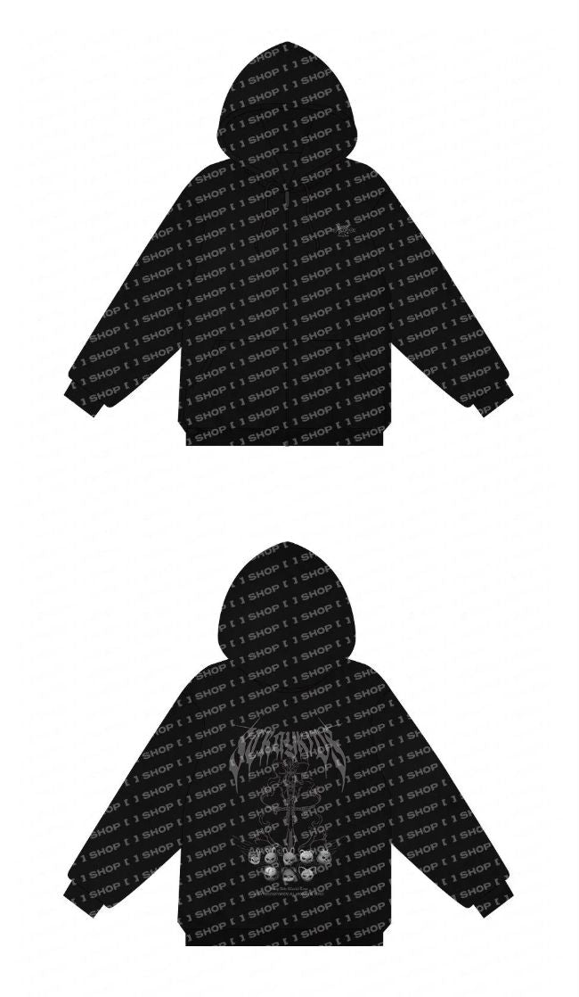 STRAY KIDS - EVIL SKZOO HOOD ZIP-UP (DOMINATE WORLD TOUR OFFICIAL MD) Nolae
