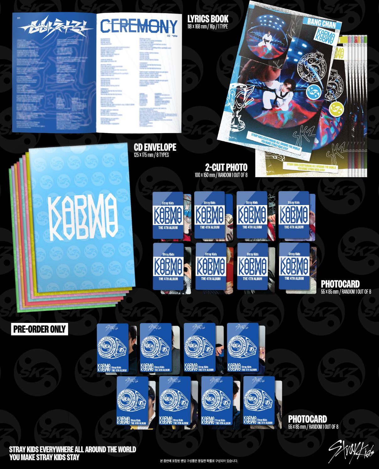 STRAY KIDS - KARMA (ACCORDION VER.) + YES24 Photocard Nolae