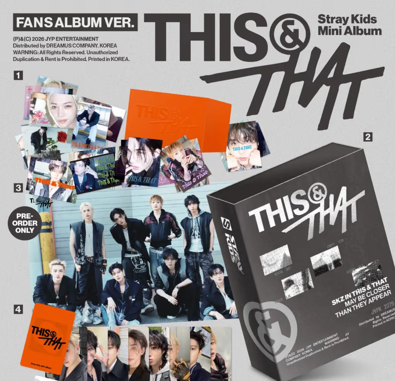 STRAY KIDS - THIS & THAT (FANS ALBUM VER.) + Dear My Muse Gift Nolae