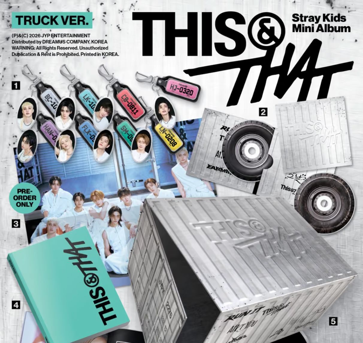 STRAY KIDS - THIS & THAT (TRUCK VER.) (LIMITED) + YES24 Gift Nolae
