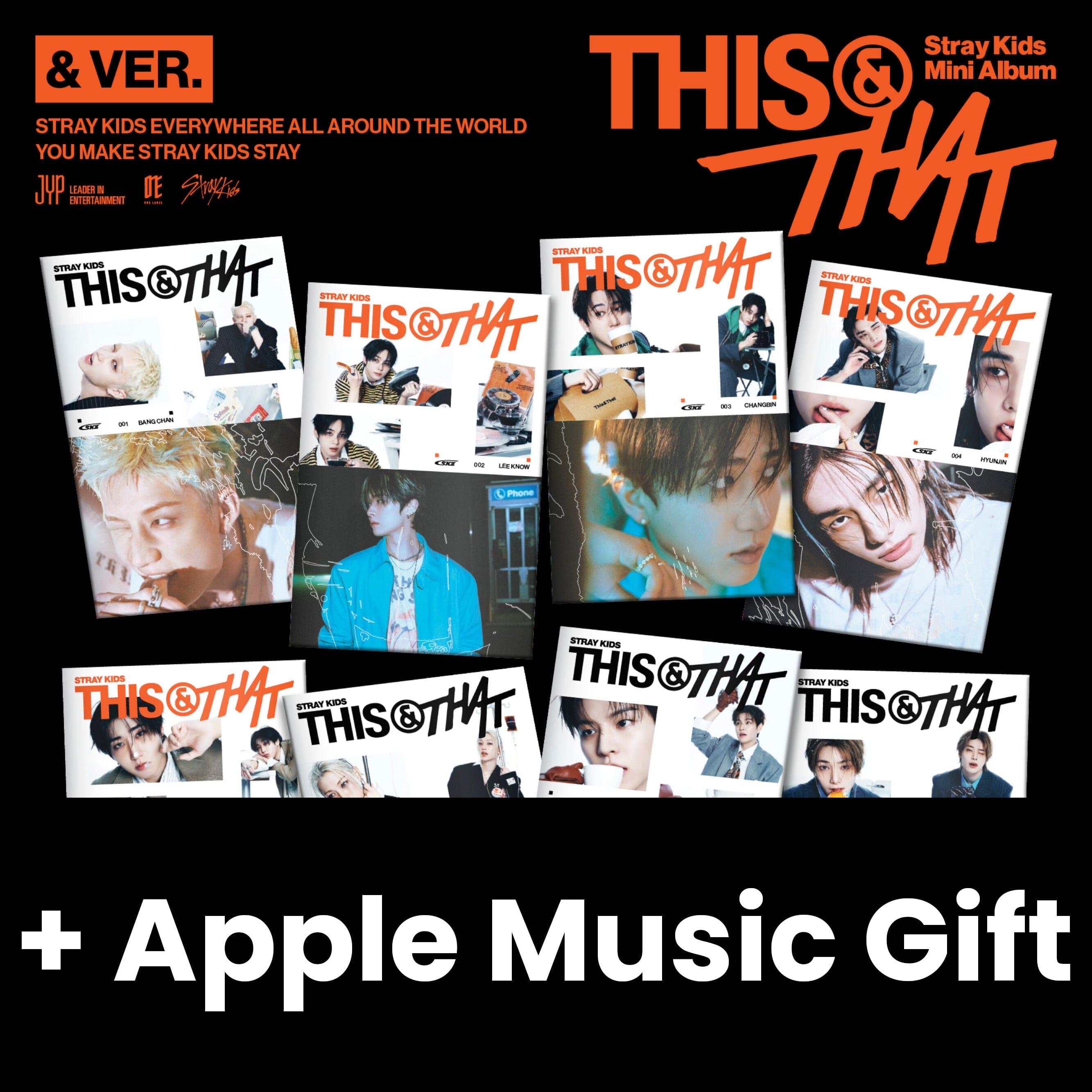 STRAY KIDS - THIS & THAT (& VER.) + Apple Music Gift Nolae