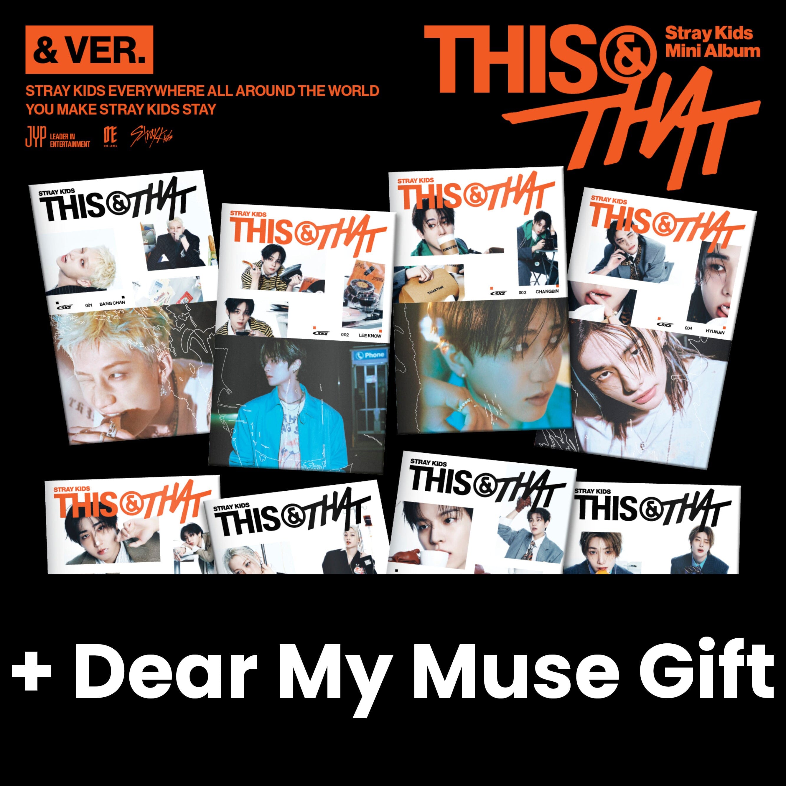 STRAY KIDS - THIS & THAT (& VER.) + Dear My Muse Gift Nolae