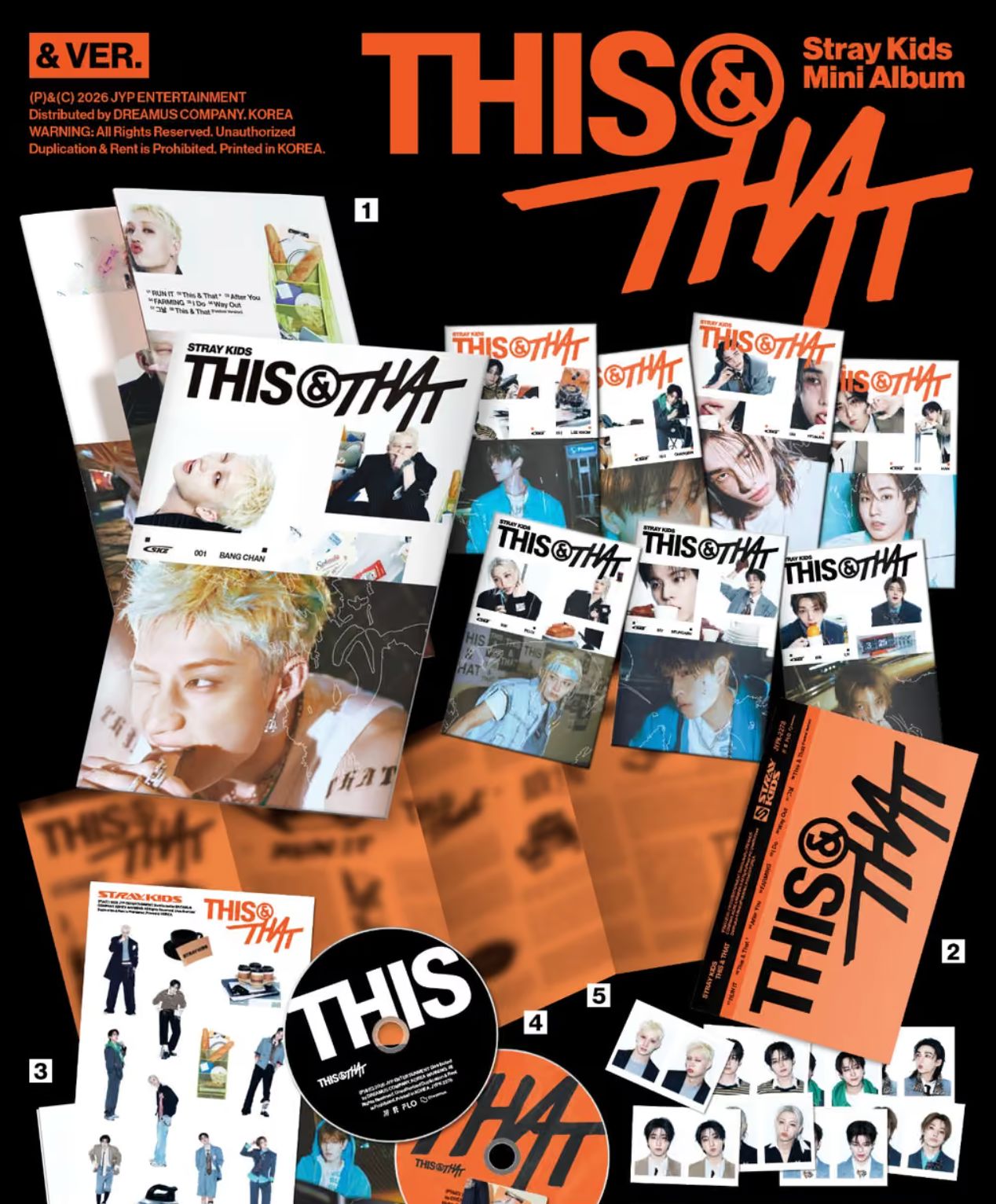 STRAY KIDS - THIS & THAT (& VER.) + YES24 Gift Nolae