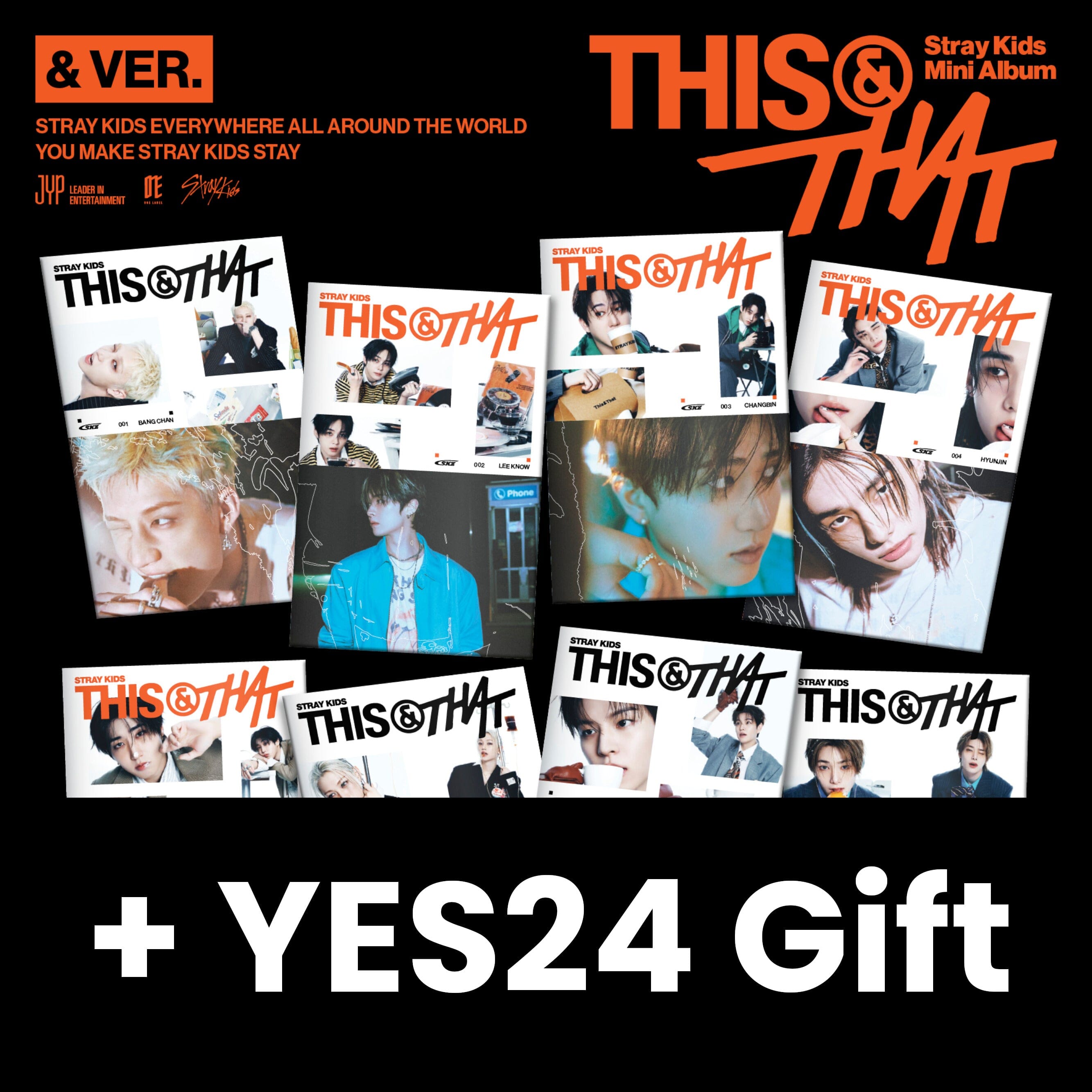 STRAY KIDS - THIS & THAT (& VER.) + YES24 Gift Nolae